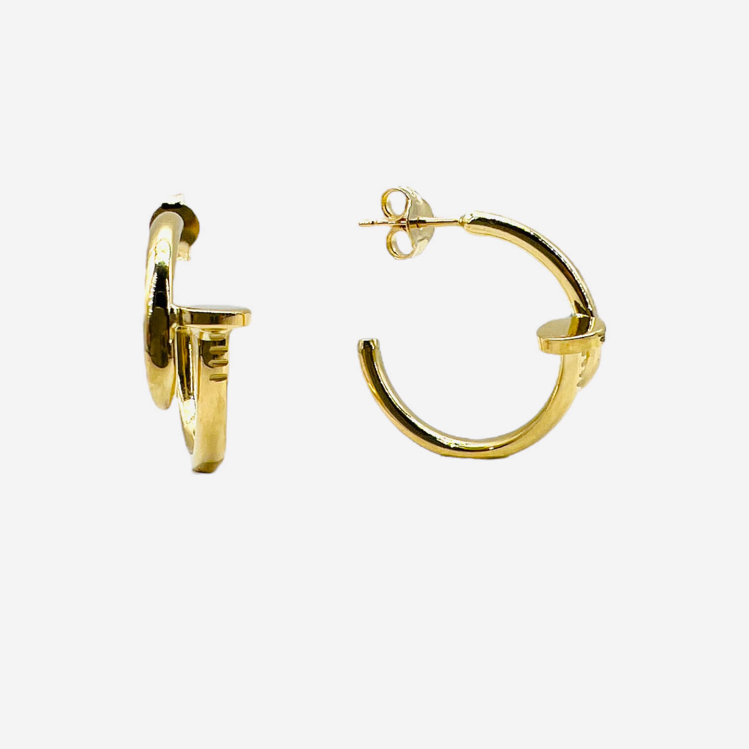 Earrings nail in yellow gold Art. ORCHIG1