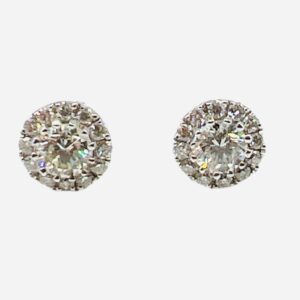 White gold SILK diamond light point earrings art. EFX143500-02