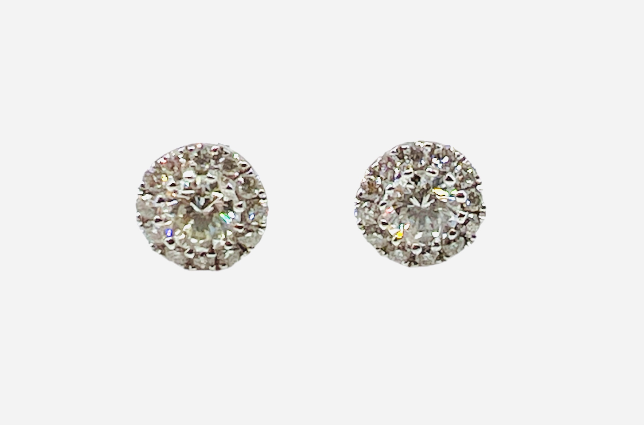 White gold SILK diamond light point earrings art. EFX1435DD-01