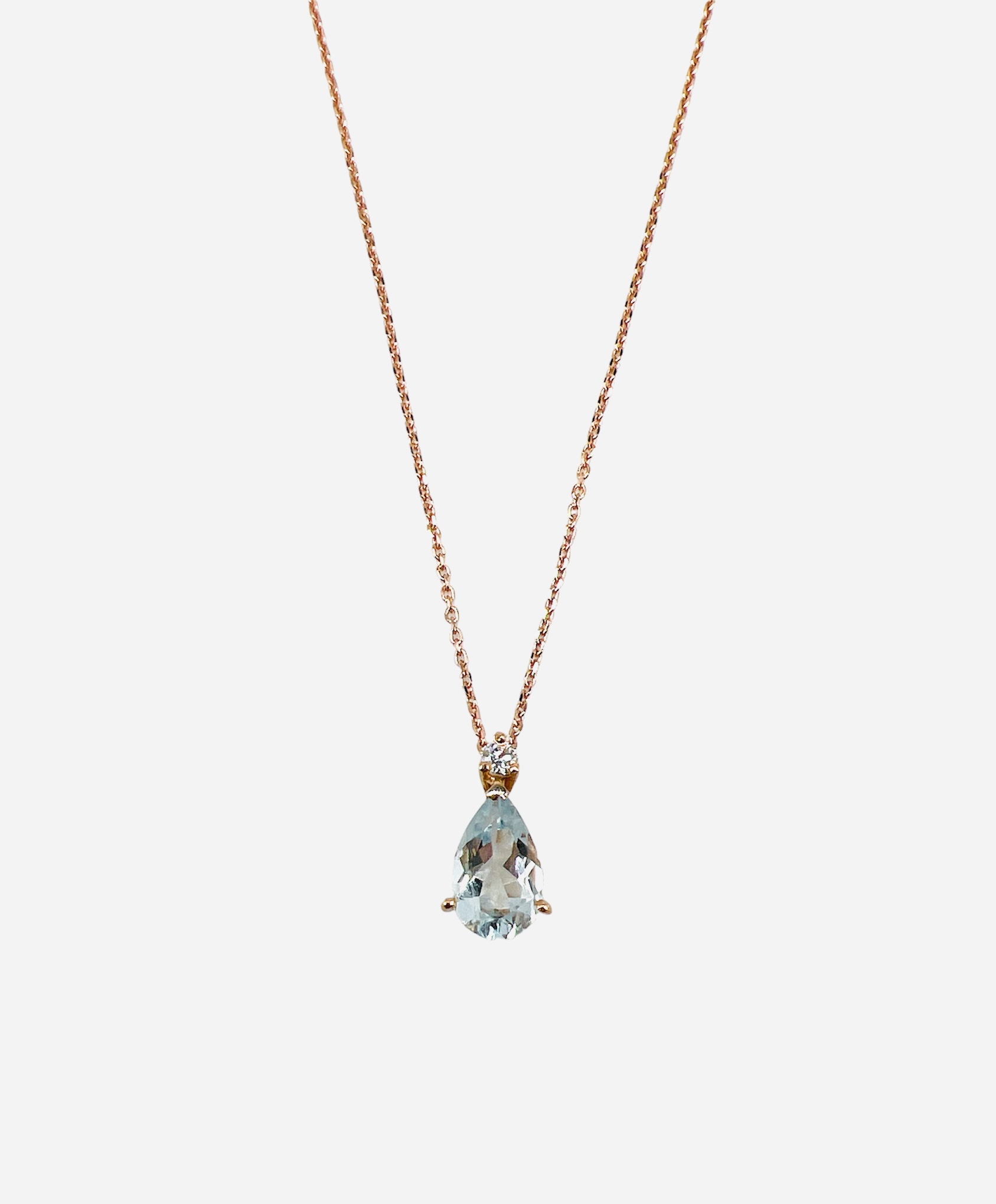 Pendente Acquamarina Oro e Diamanti GEMME Art. CD1119-1