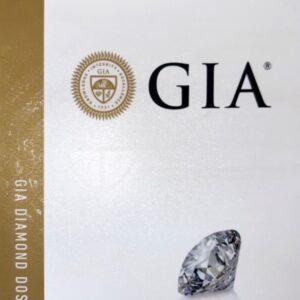 Anello solitario di diamanti in oro INFINITO certificato GIA art. Z00667WR07