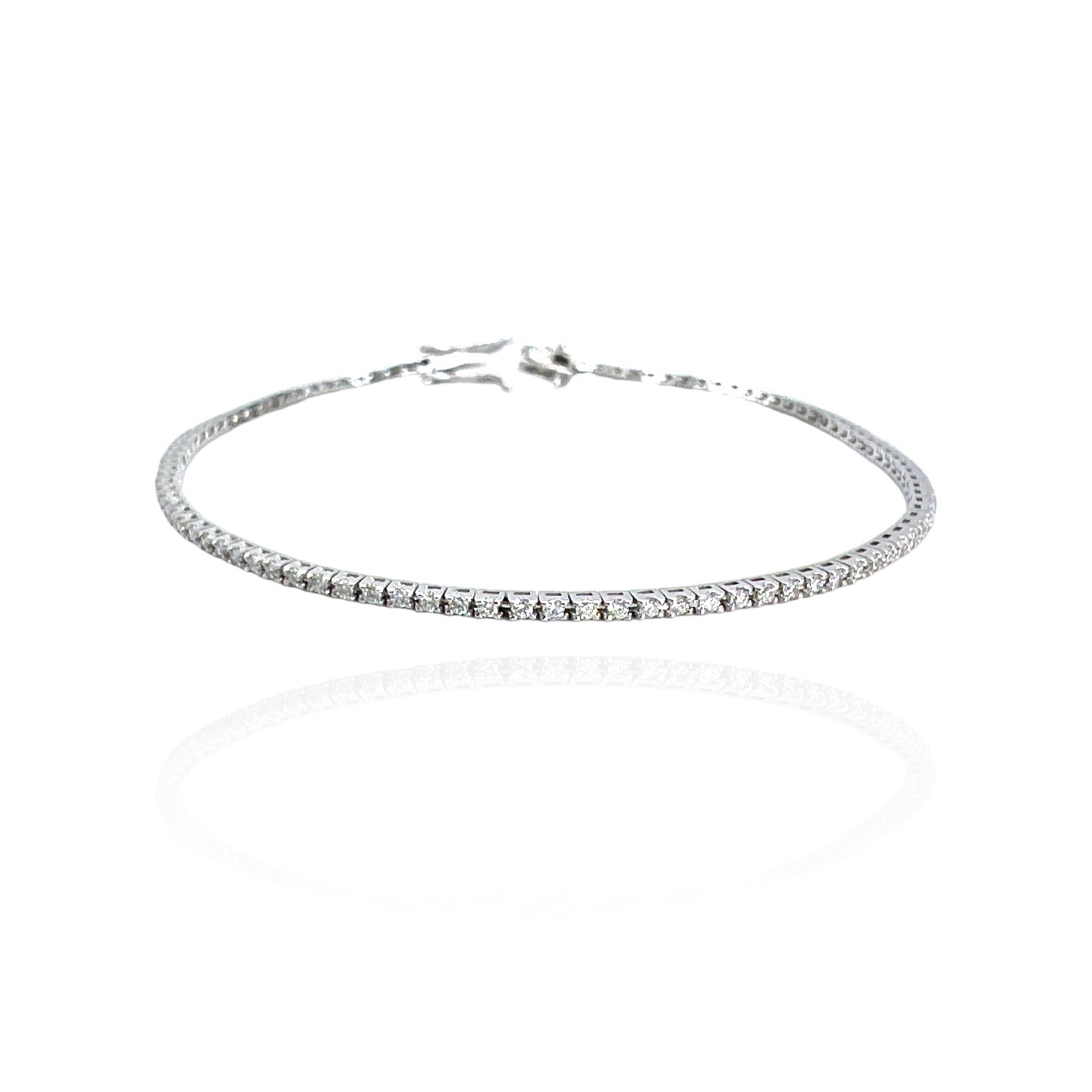 Diamond tennis bracelet in DERSIDERIO gold Art. BR397