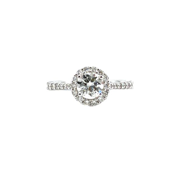 Solitaire ring KISSES white gold and diamonds Art.AN1937
