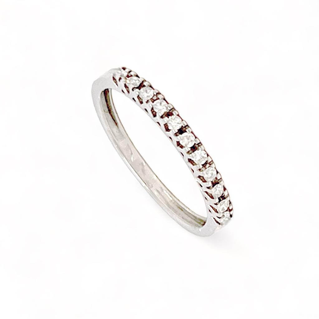 White gold 750% vertex ring and DESIDERIO Diamonds ART.AN2113