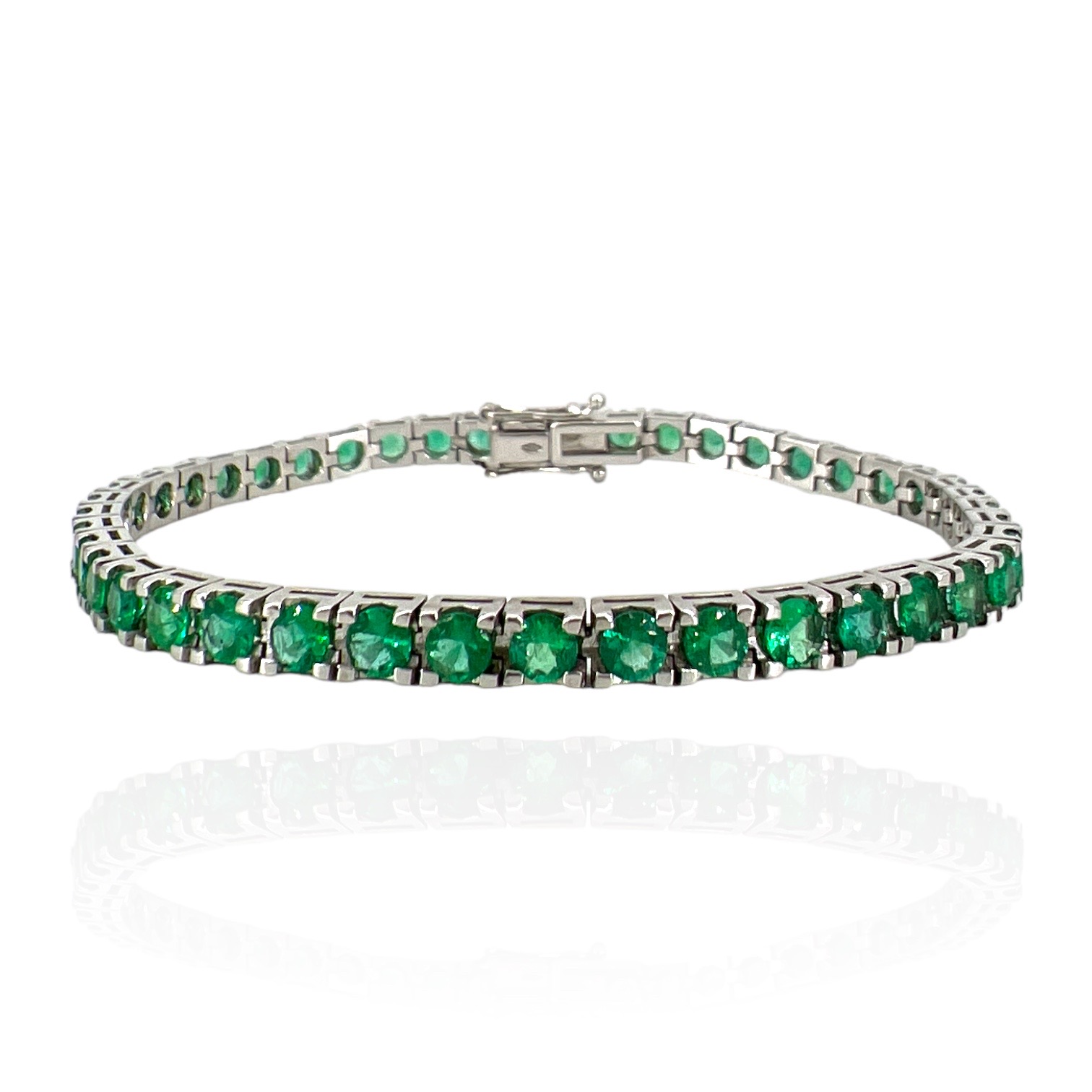 Emerald tennis bracelet art. BR319