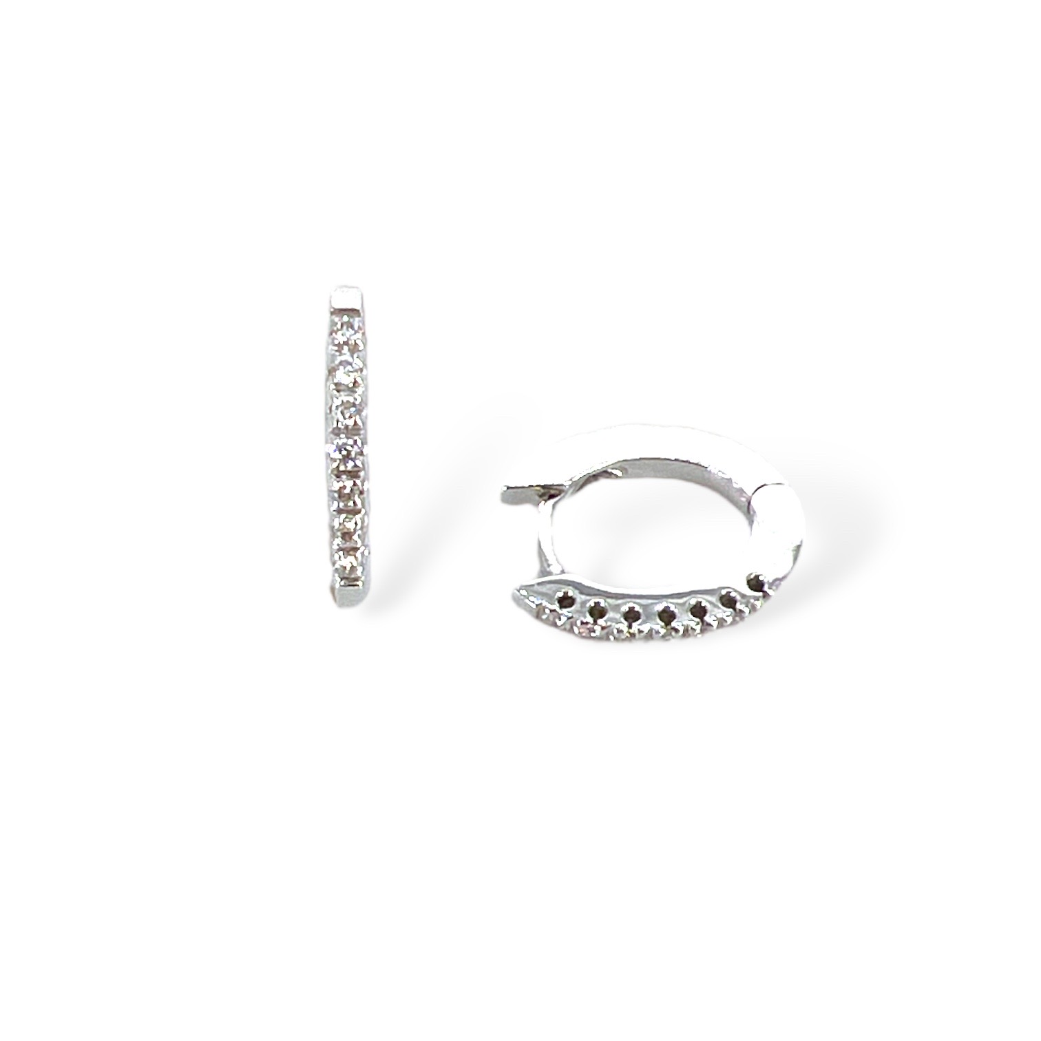 Gold and diamond hoop earrings Art. 4281564