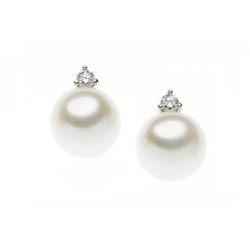 Earrings pearls and diamonds art. ORP251-1
