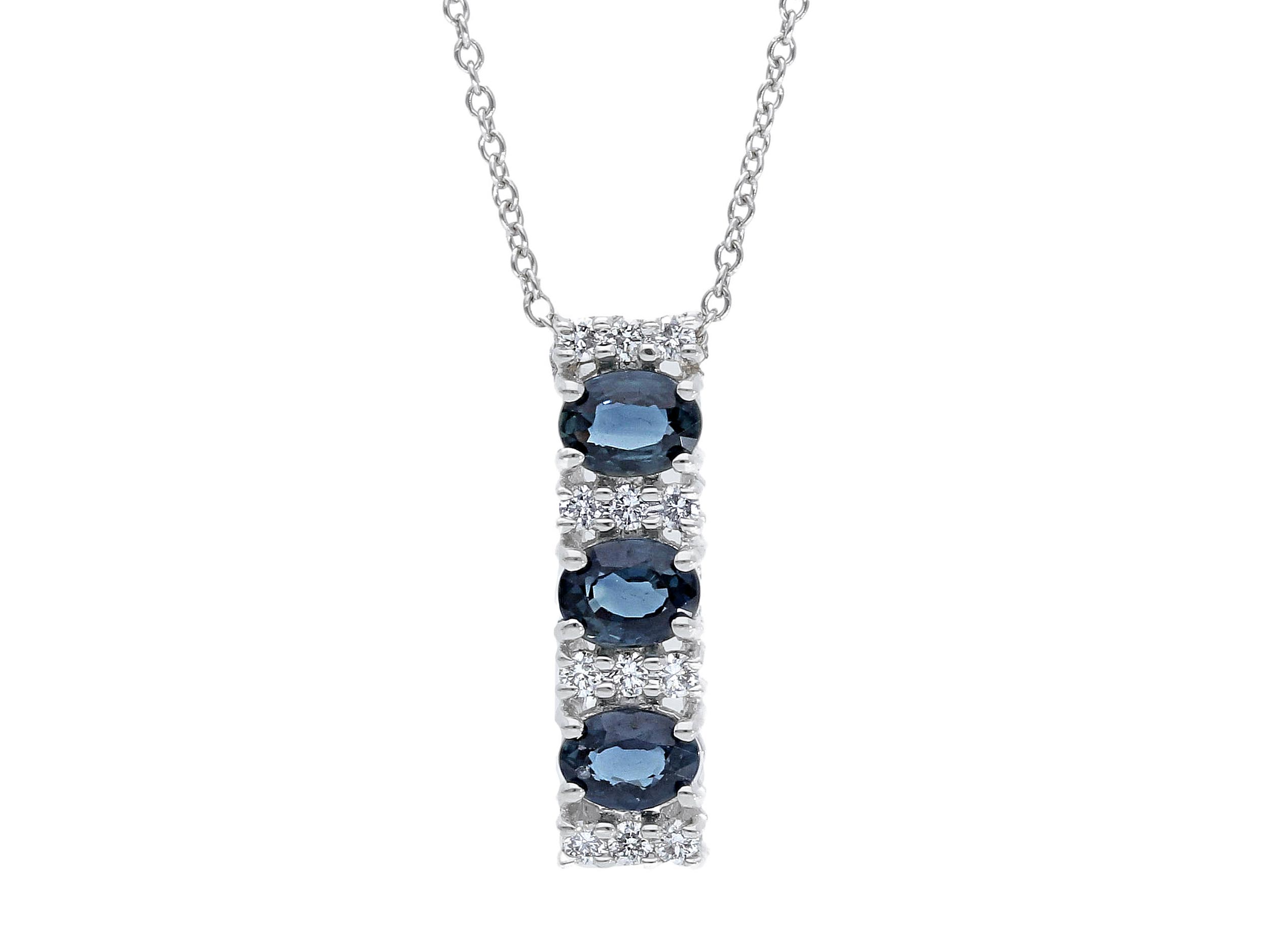 Blue Gold and Diamonds Sapphire Pendant Art. 233120