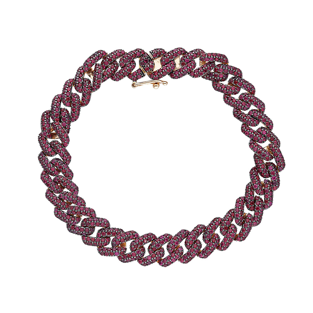 Bracciale rapper rubino e oro Art. 250986