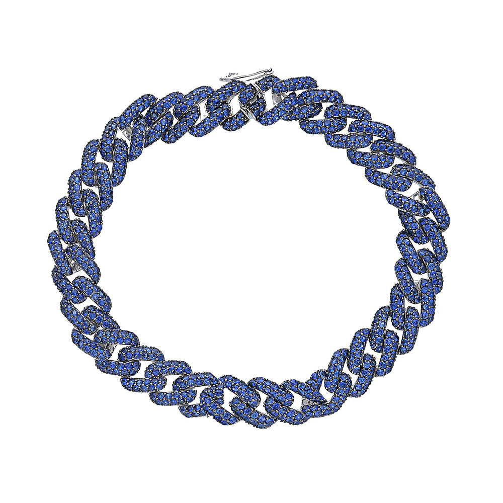 Bracelet rapper sapphire and gold Art. 250987