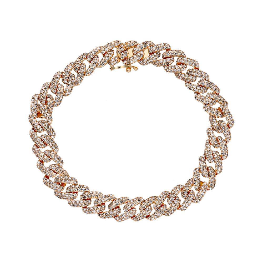 Bracciale uomo rapper oro e diamanti Art. 250088