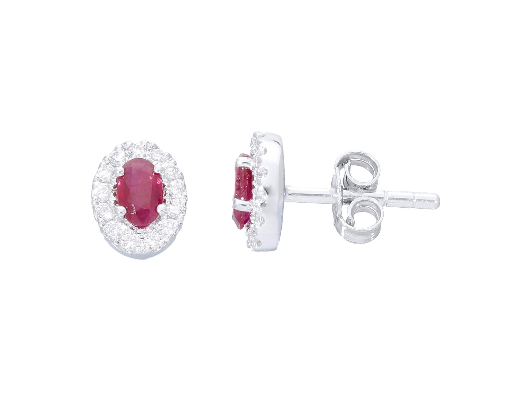 Ruby earrings gold and diamonds BELLE EPOQUE Art. 225823