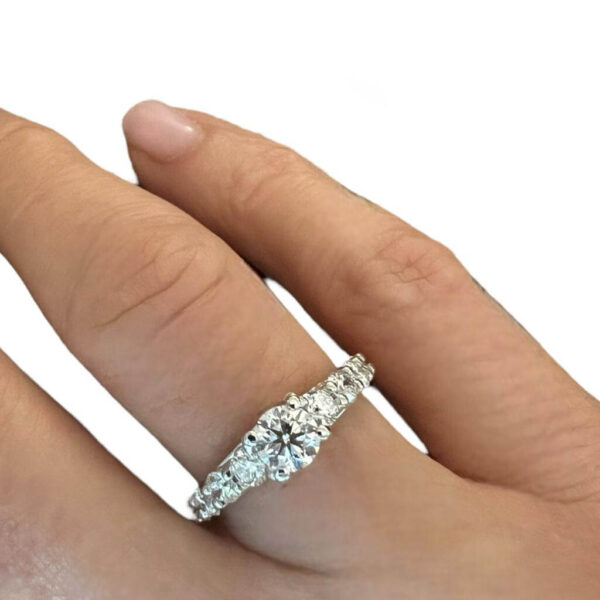 Anello solitario di diamanti certificato GIA america art. 544/A