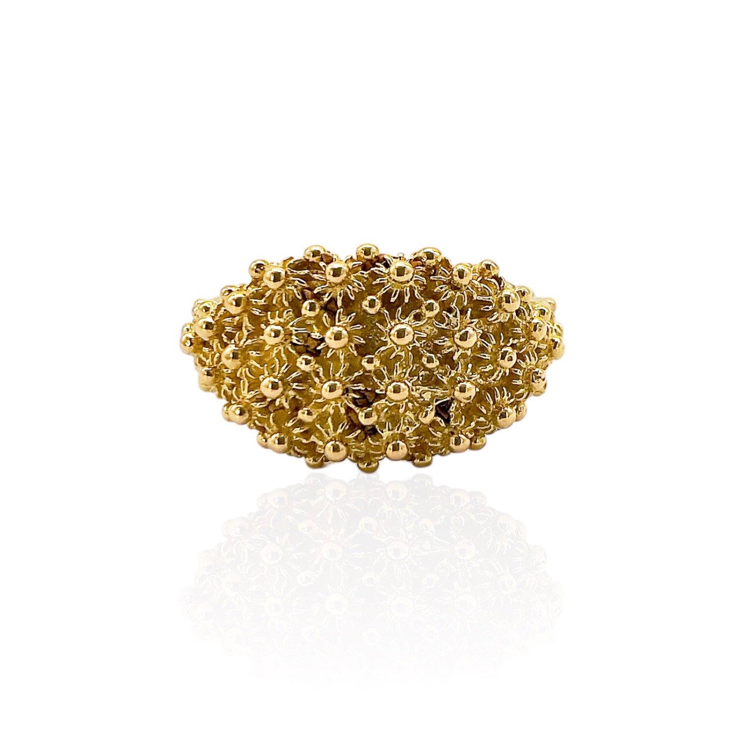 Sardinian ring in yellow gold Art. FESARD