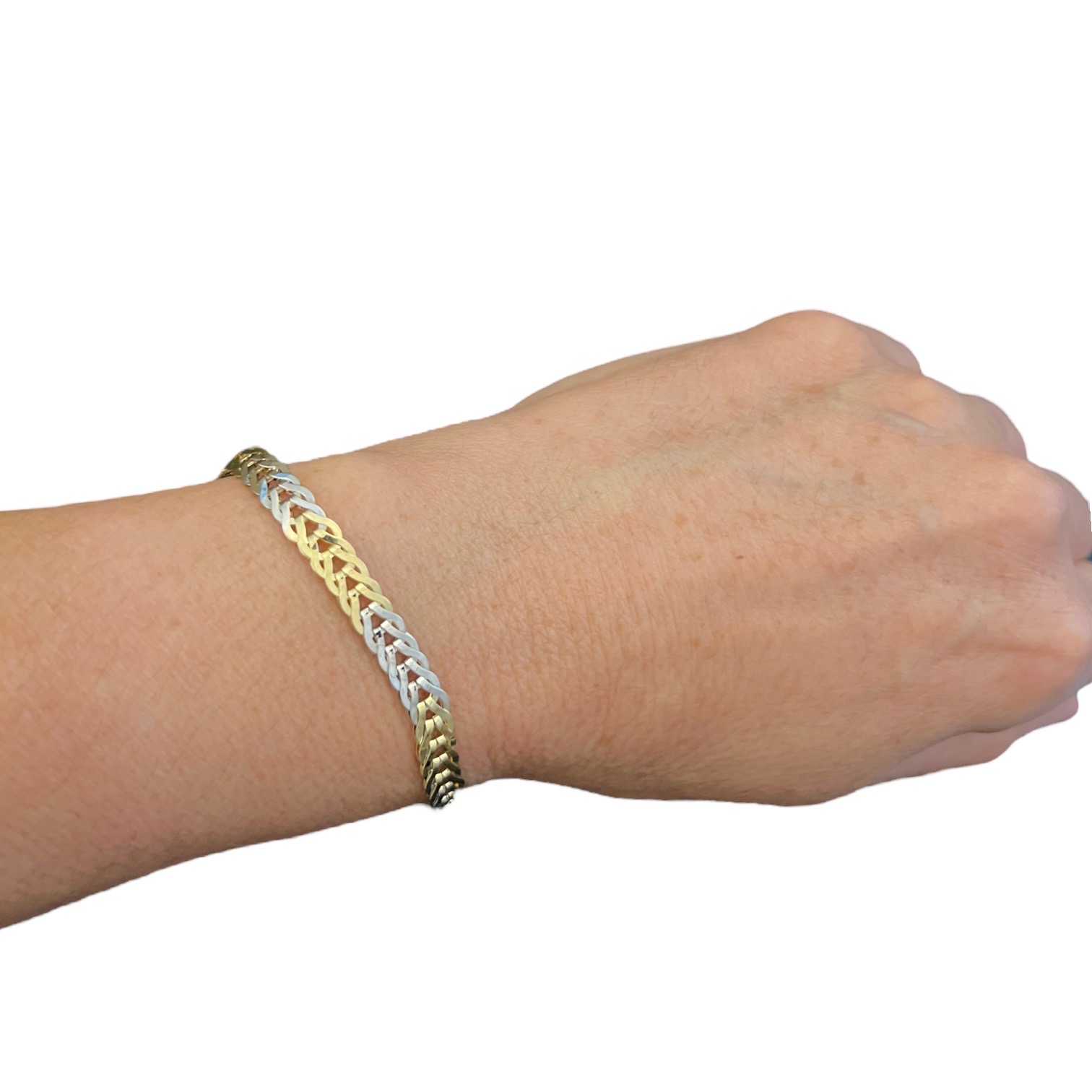 Bracelet in yellow and white gold COBRA art. BRCOB