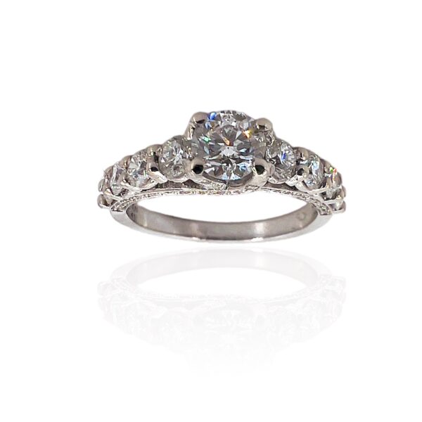 Anello solitario di diamanti certificato GIA america art. 544/A
