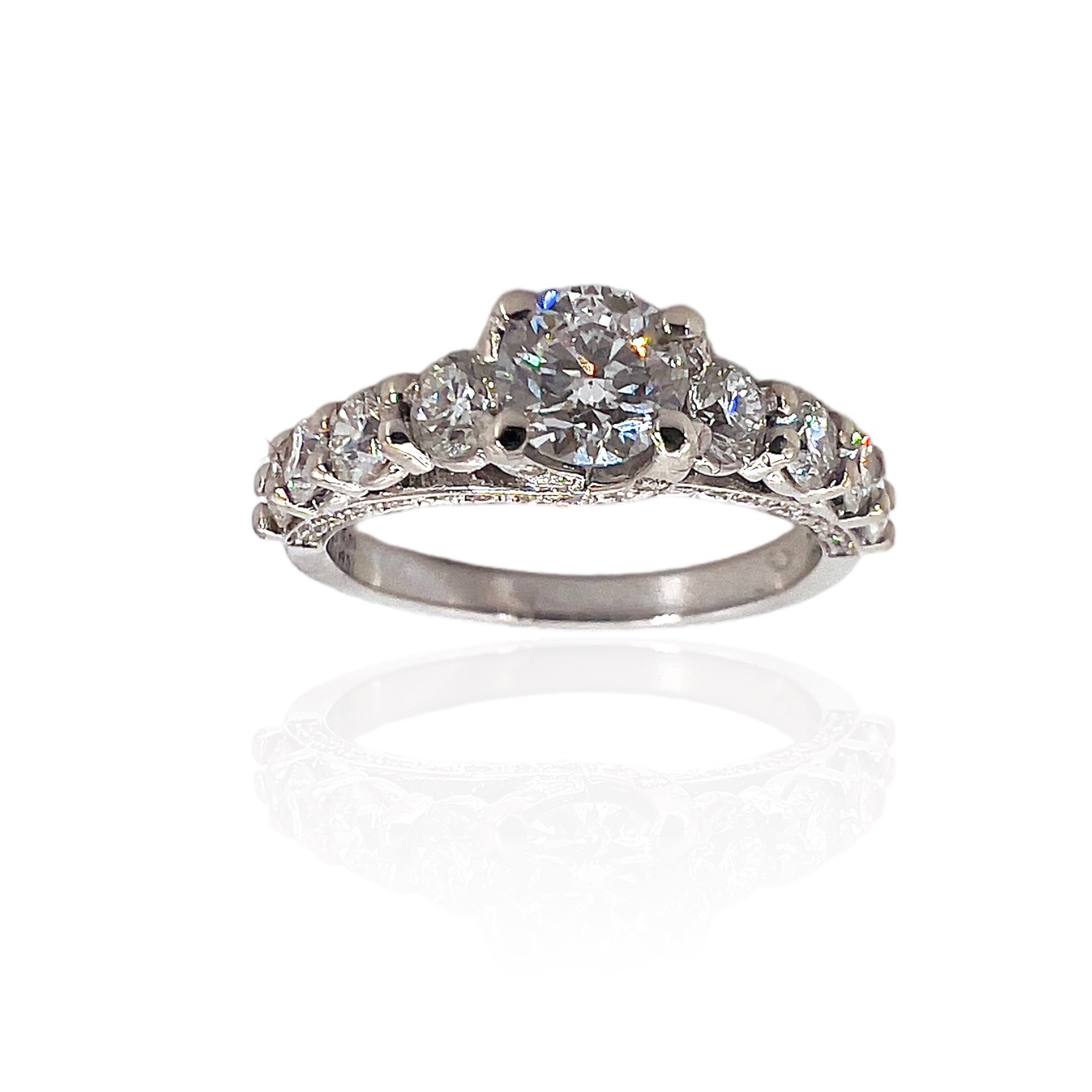 Anello solitario di diamanti certificato GIA america art. 544/A