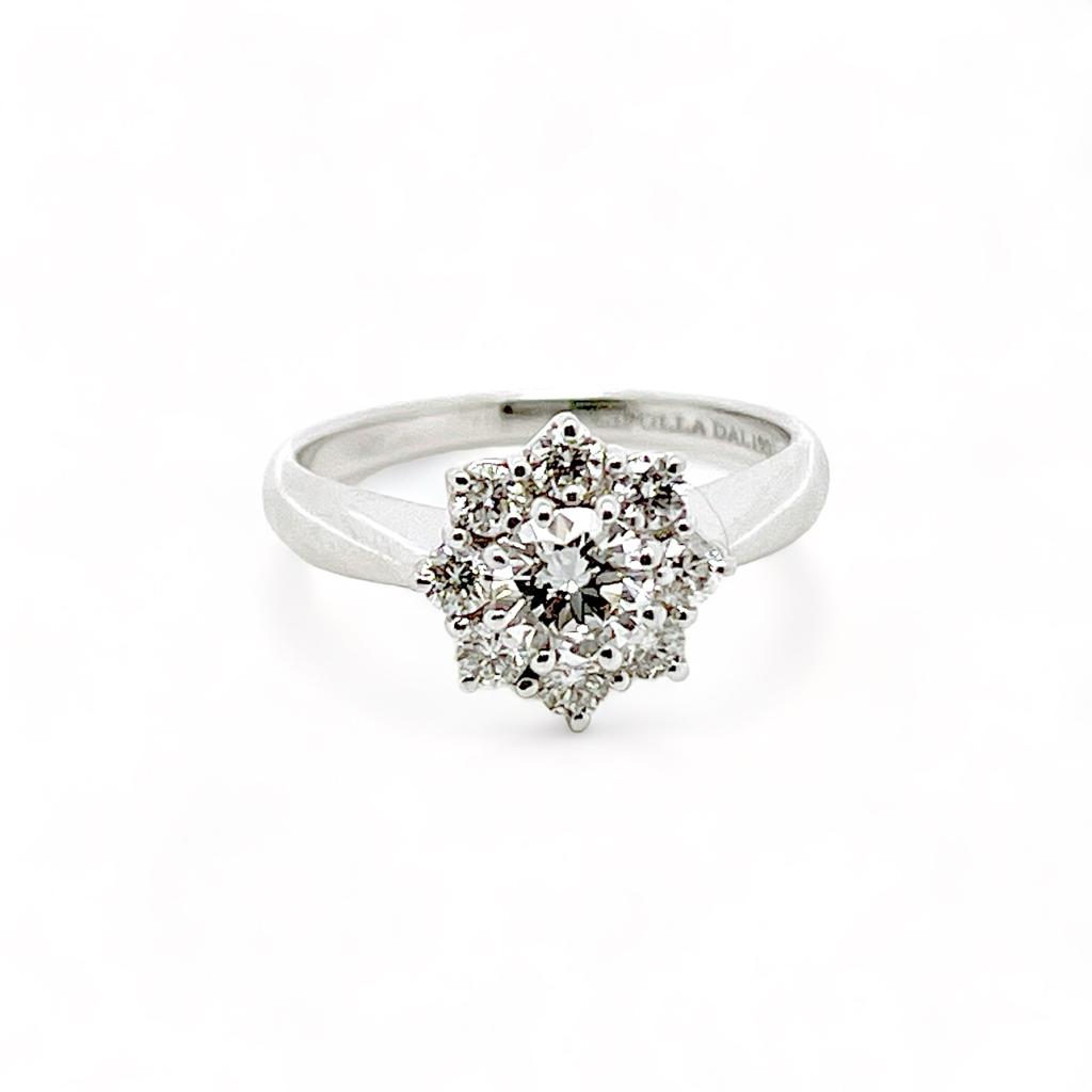 GIA AMERICA Art.SOLAN07 Certified Diamond Solitaire Ring