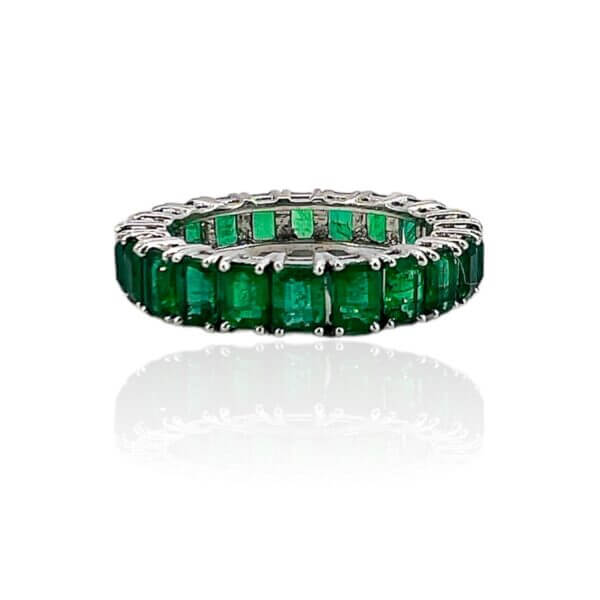 Emeralds and gold GEMS veretta ring ART. R409-EM14