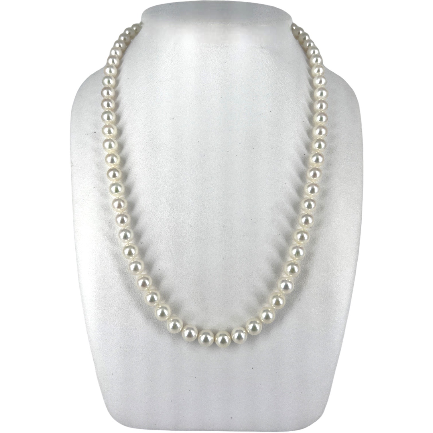 Akoya susta white gold pearl thread necklace Art. 3R75208