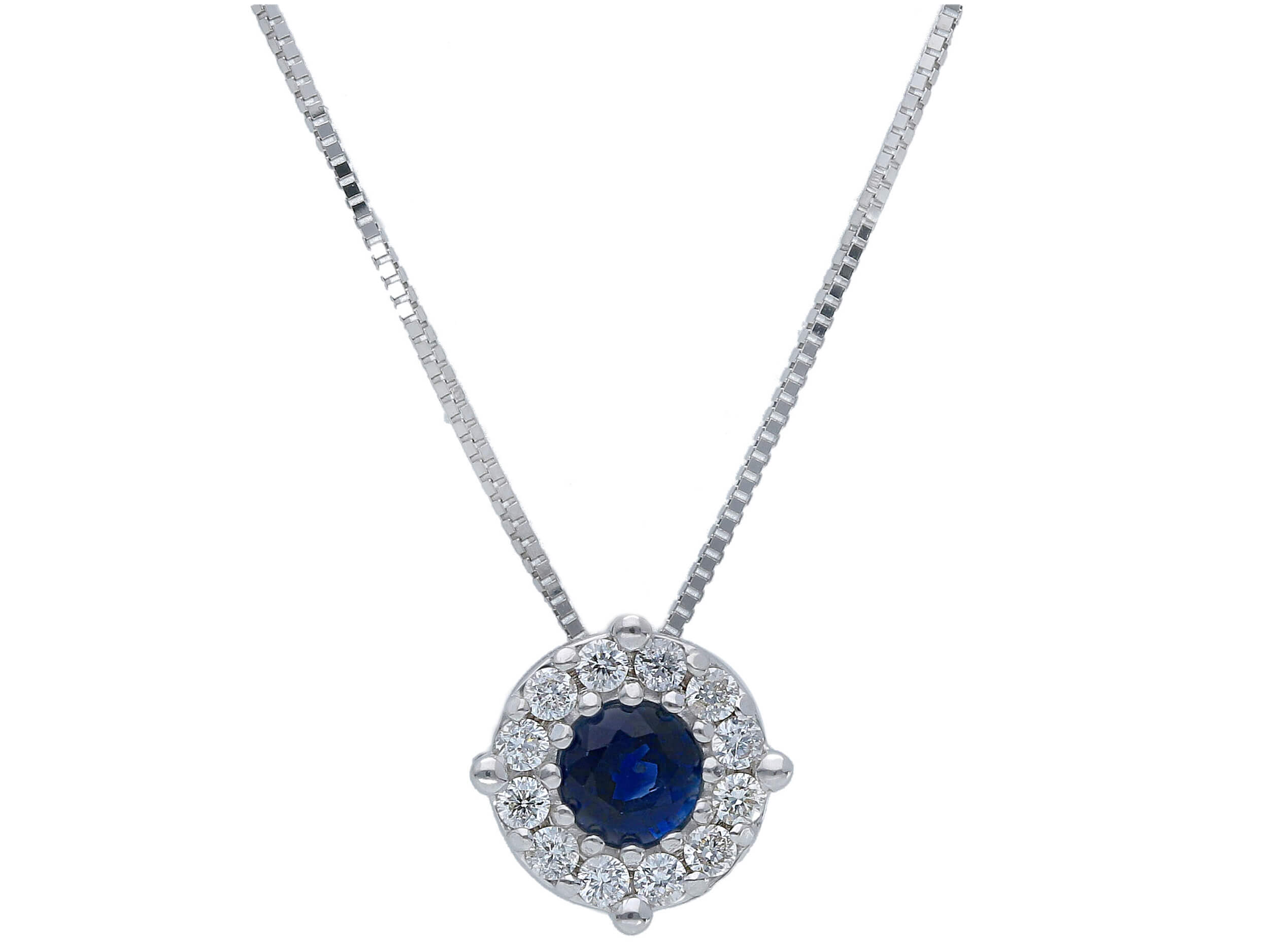 750% Gold Sapphire and BELLE EPOQUE Diamonds Pendant Art.264176ZB