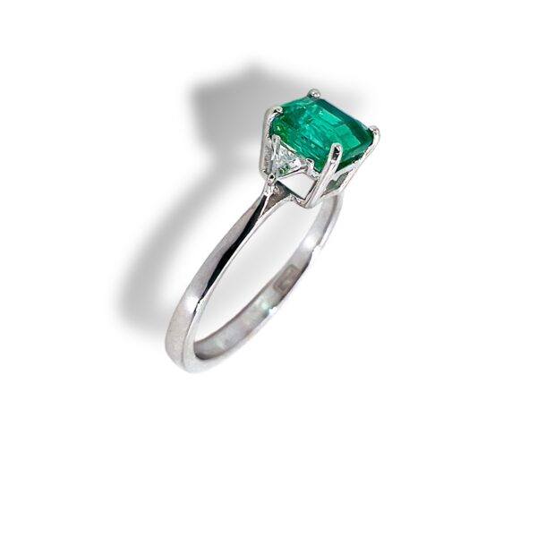 Anello diamanti smeraldo GEMME Art. SMEAN1