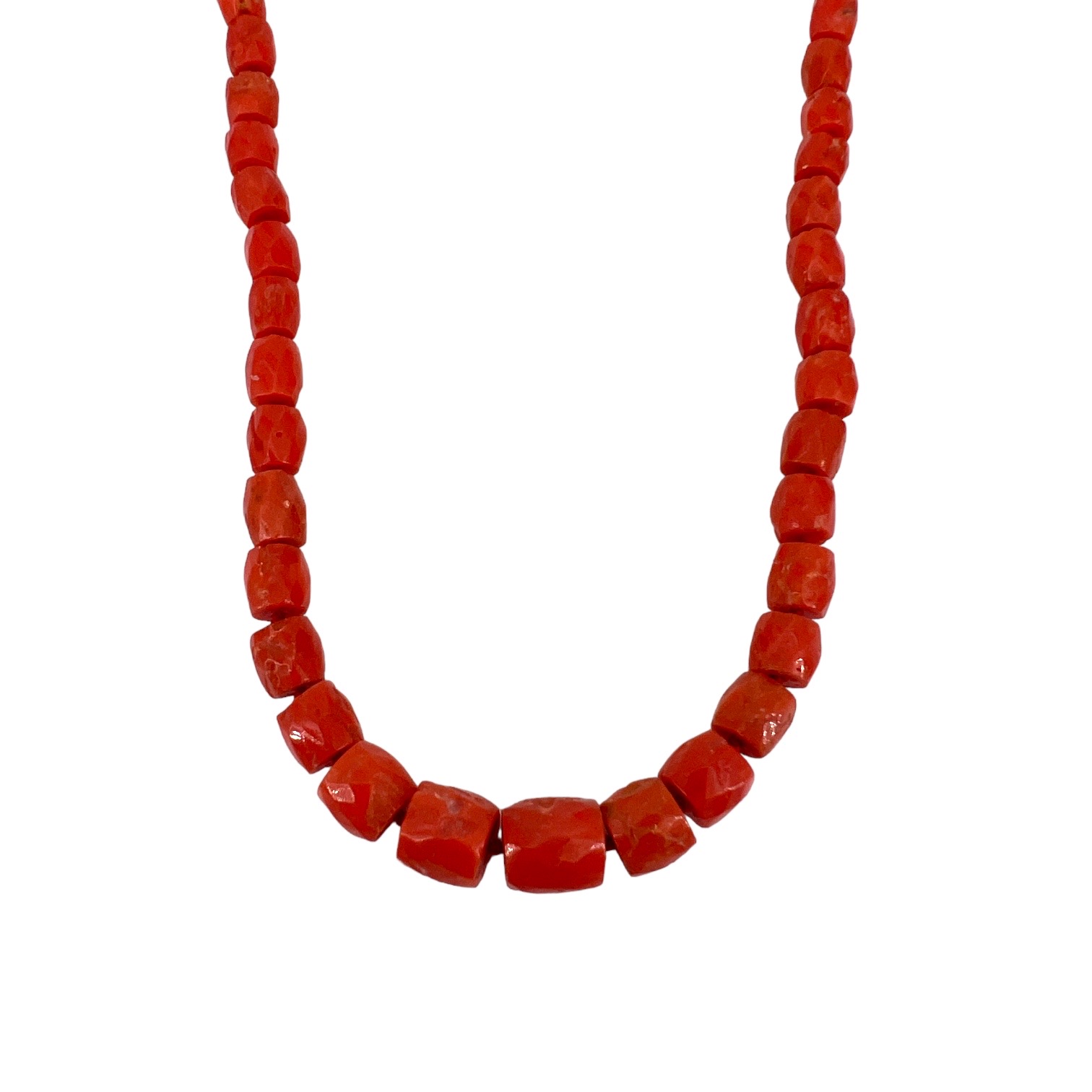 Mediterranean Coral and Gold Necklace Art. GIRCOR1-1