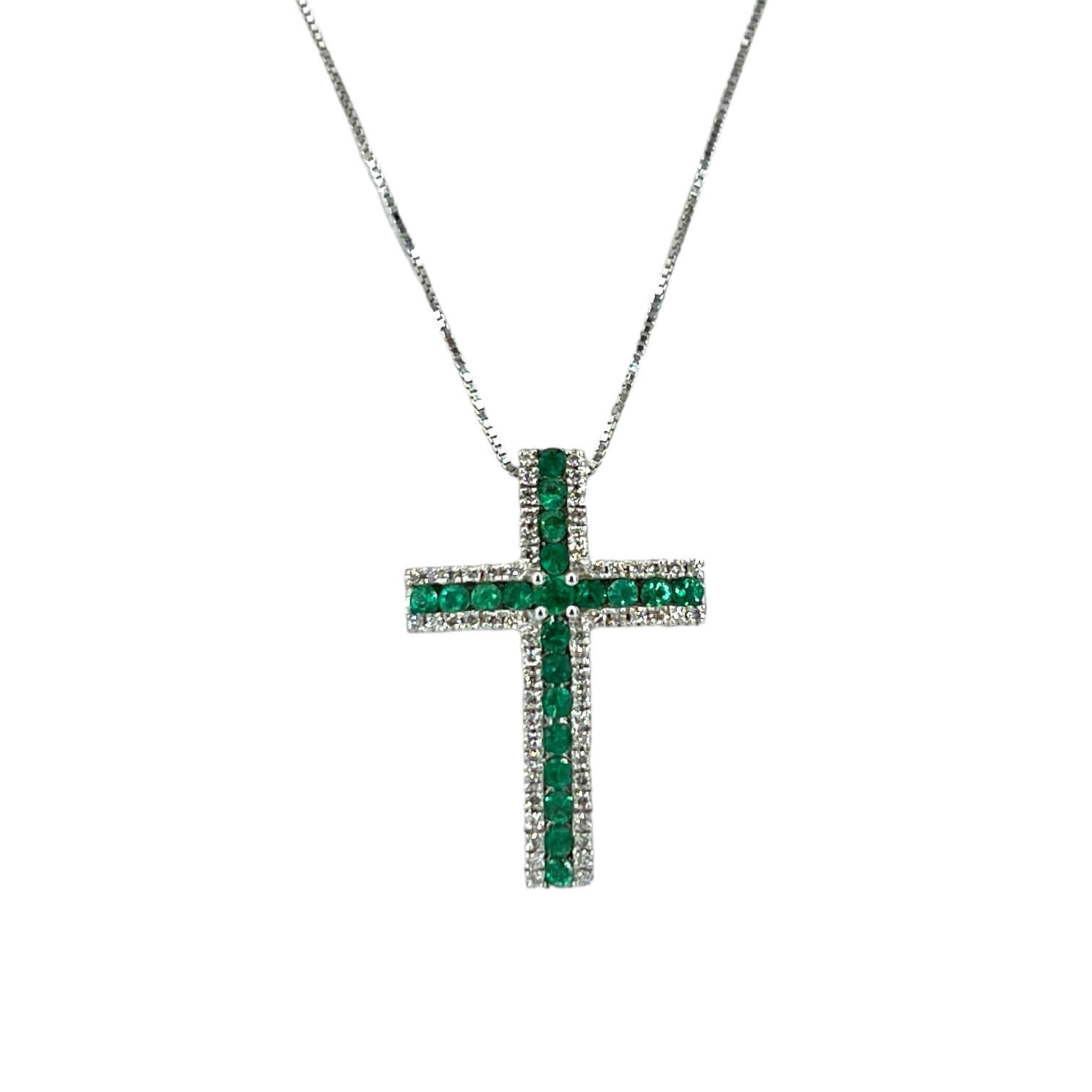 White gold and diamond cross pendant Art. GR256