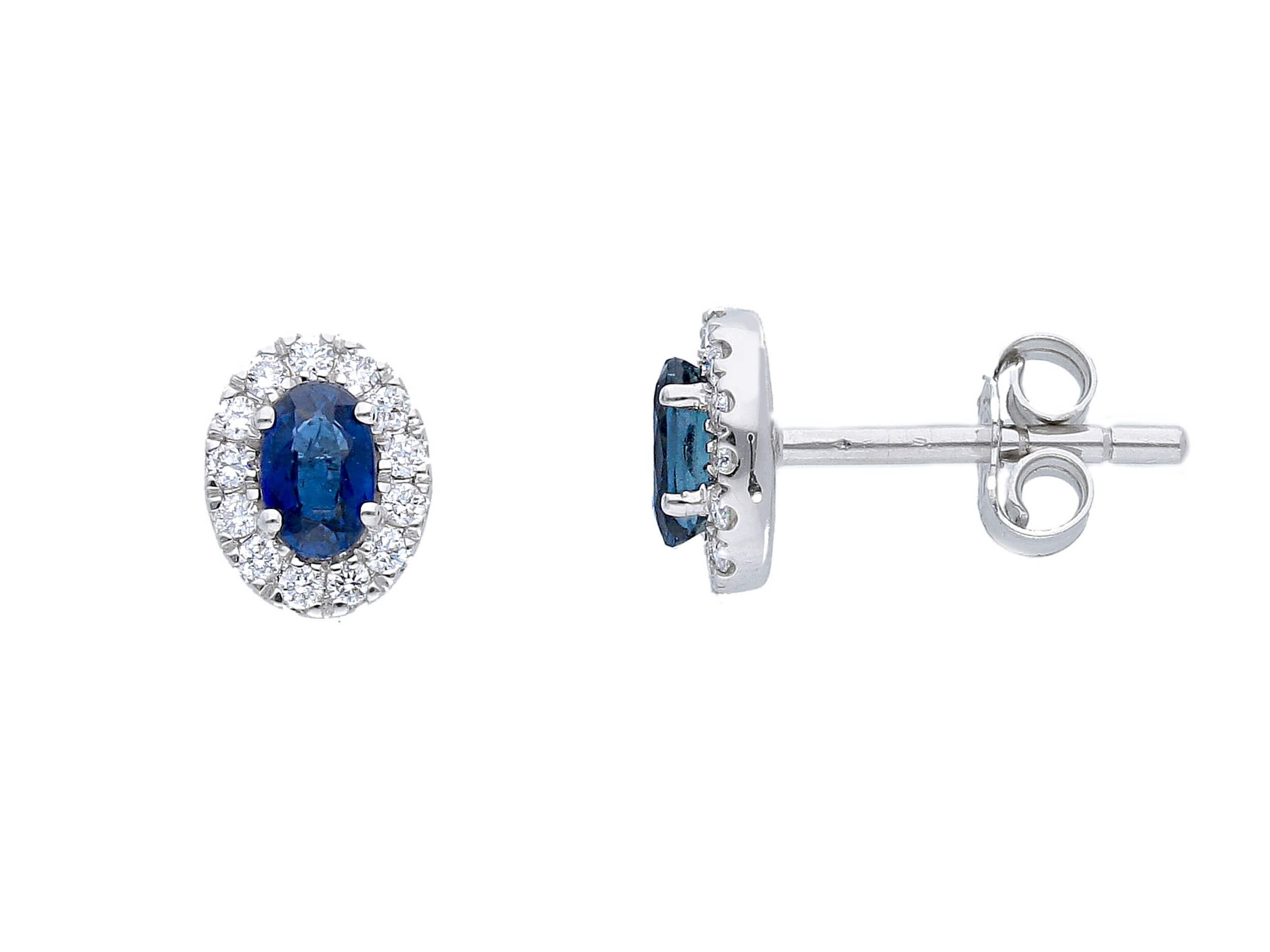 Sapphire Earrings Blue Gold and Diamonds BELLE EPOQUE Art. 225822