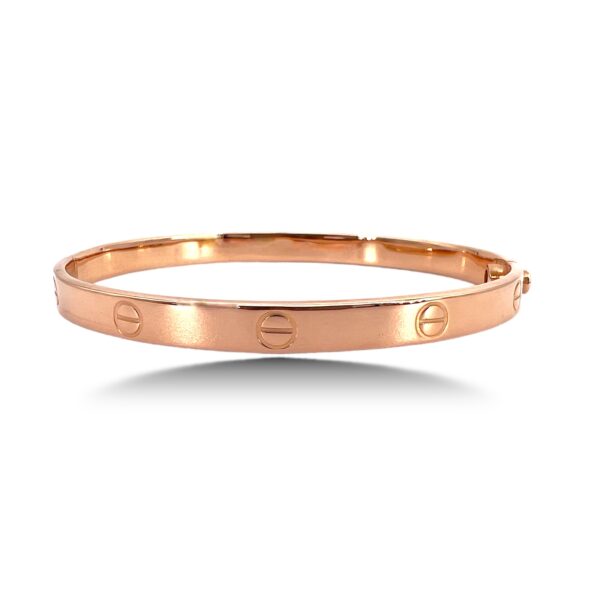 Rigid bracelet in rose gold 750% art.BRR2