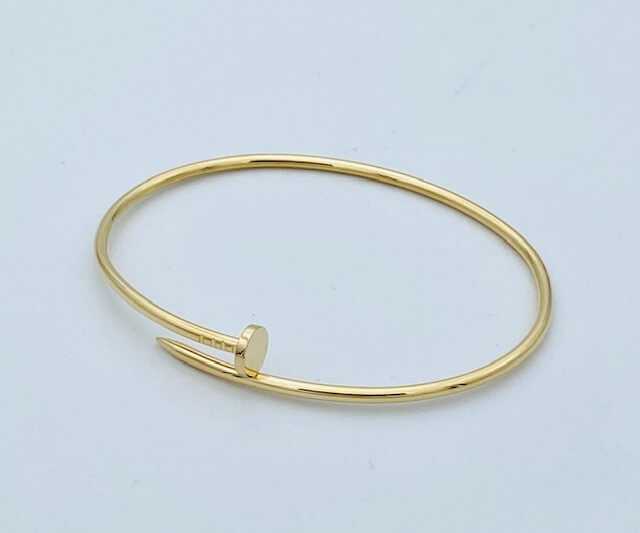 Nail bracelet in yellow gold 750% Art.CHIODOG