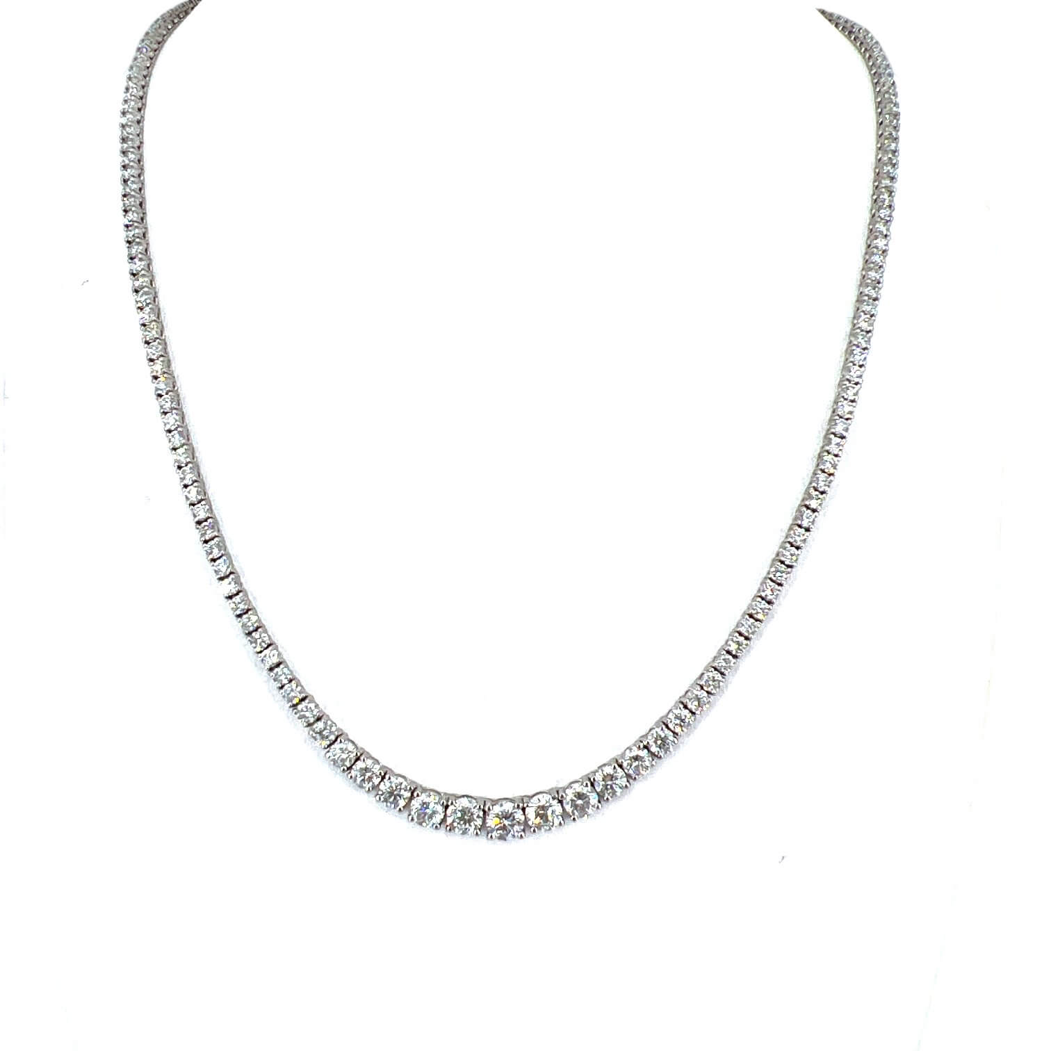 Round neck tennis white gold and diamonds Art. GR479