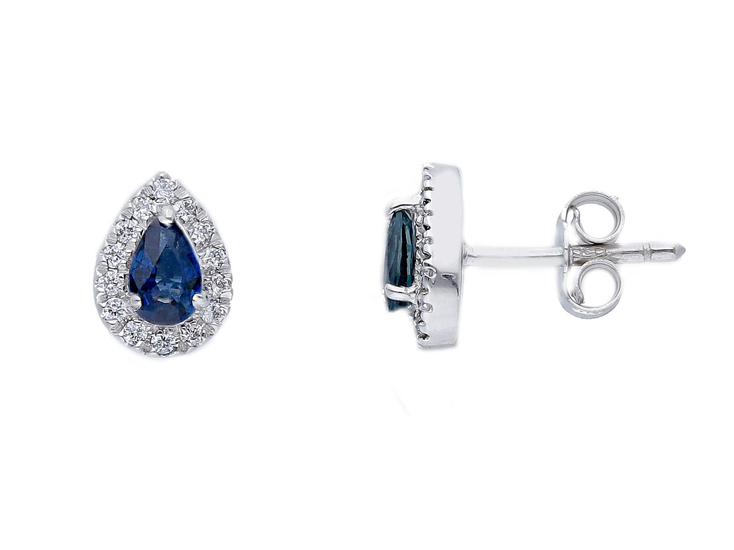 Sapphire and BEAUTIFUL diamond earrings BEPOQUE Art.225829