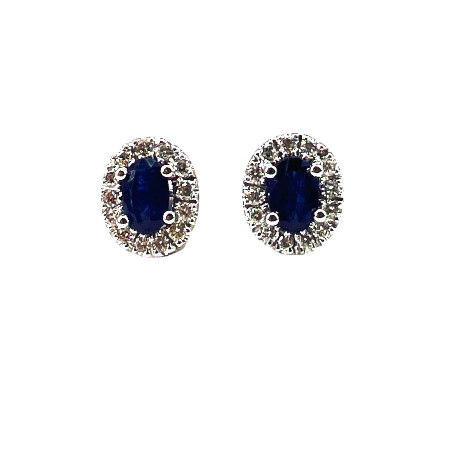 Blue Gold Sapphire and Diamond Earrings BELLE EPOQUE Art. OR1071
