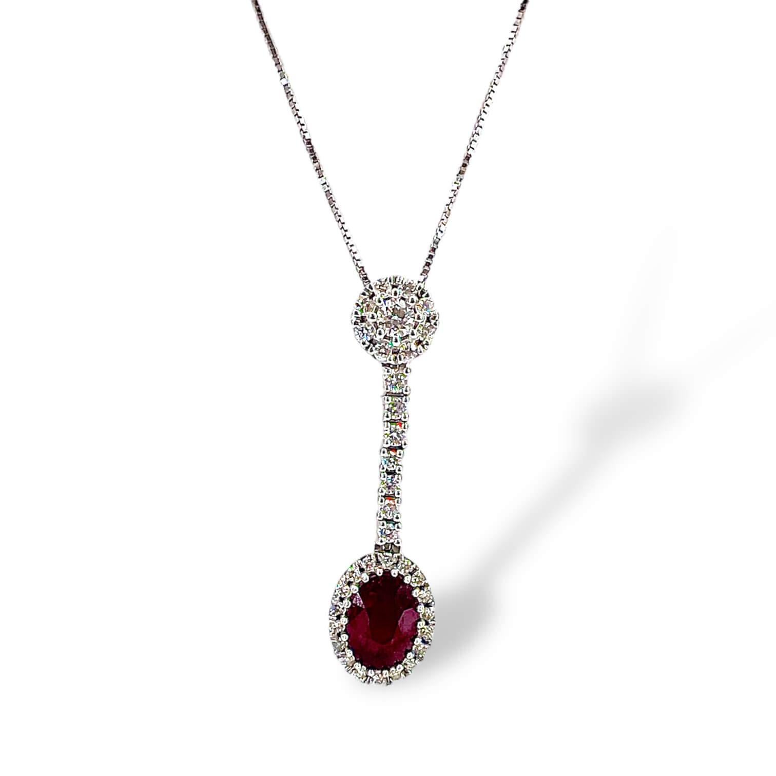 BELLE EPOQUE Gold and Diamond Ruby Pendant Art. CD656