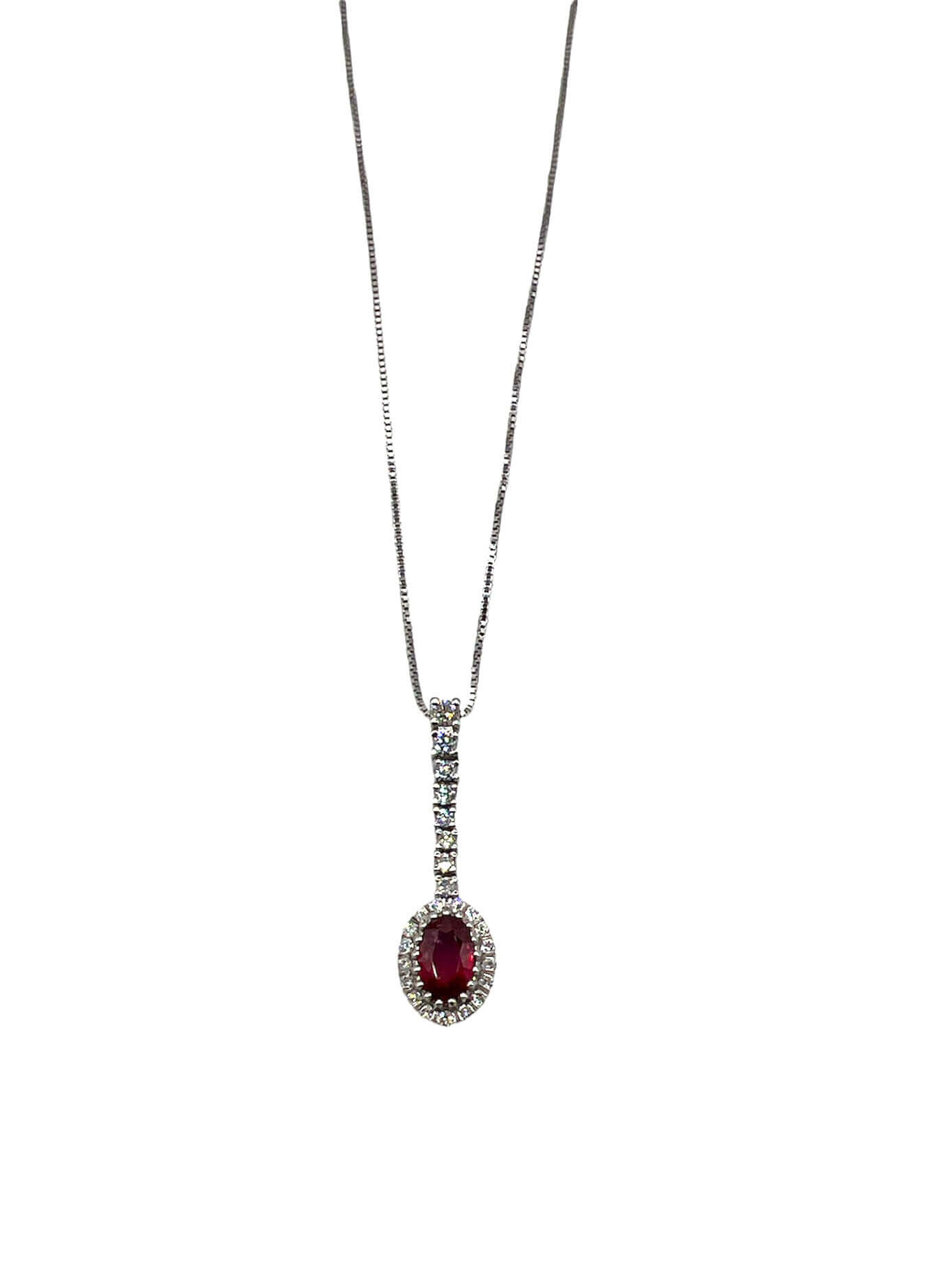 BELLE EPOQUE Gold and Diamond Ruby Pendant Art. CD398