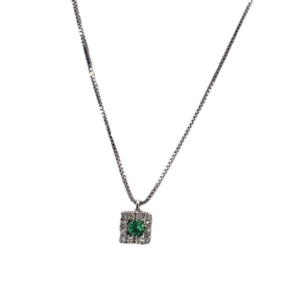 Emerald and diamond pendant BELLE EPOQUE art. 7642/S