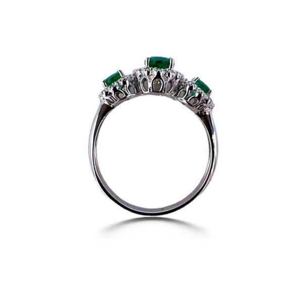 Anello smeraldo diamanti e oro Belle Epoque Art. AN2578-1