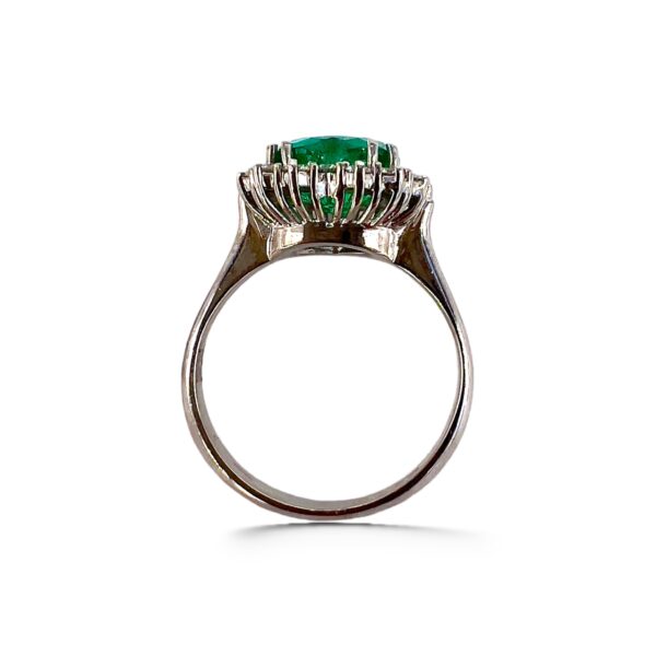 Anello smeraldo diamanti e oro CUORE art. AN2913