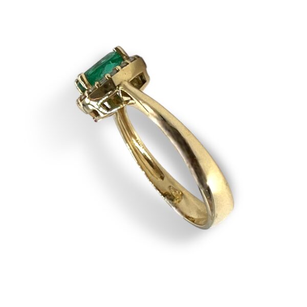 Anello smeraldo e diamanti oro giallo BELLE EPOQUE art.AN2802