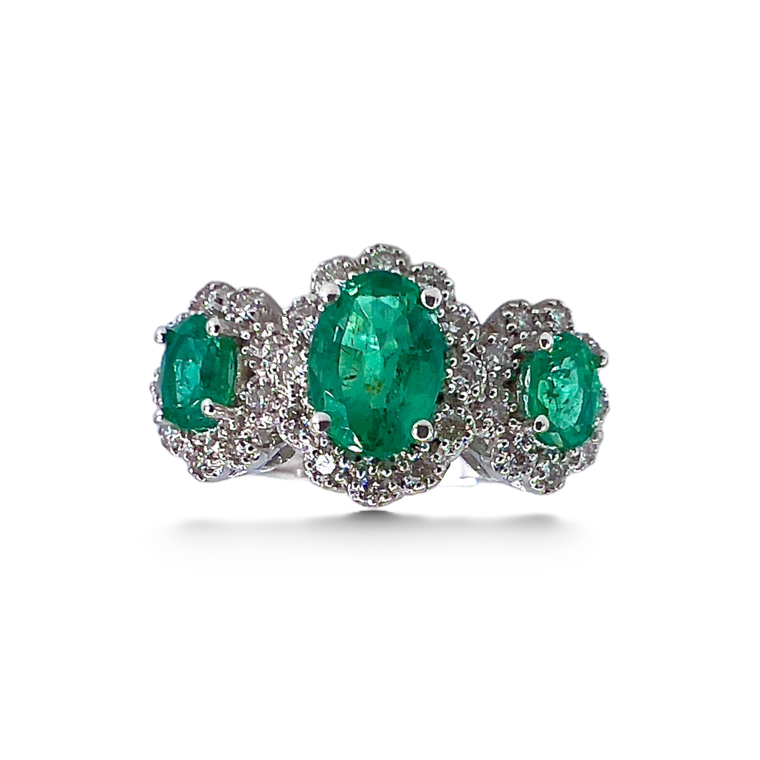 Belle Epoque emerald diamond and gold ring Art. AN2578-1