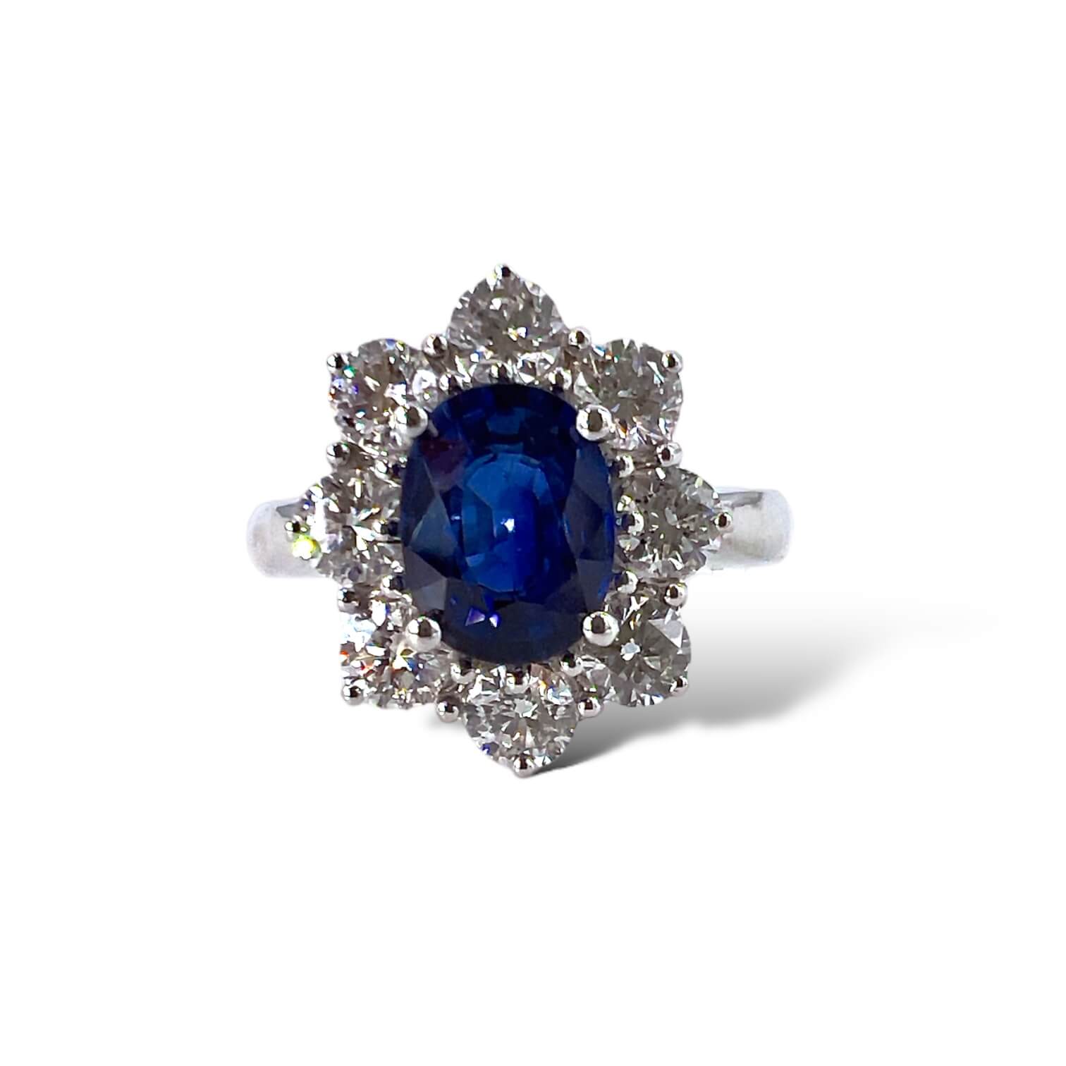 Sapphire diamond and gold ring BON TON Art. AN2834