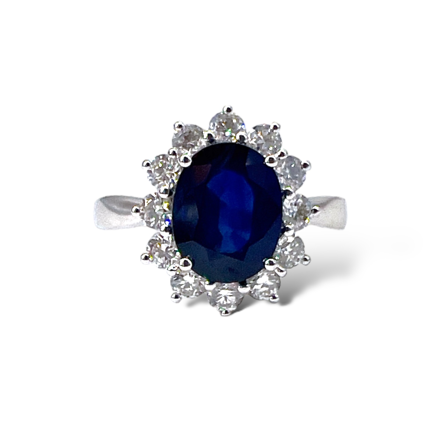 Sapphire gold ring and diamonds BON TON Art. AN2895