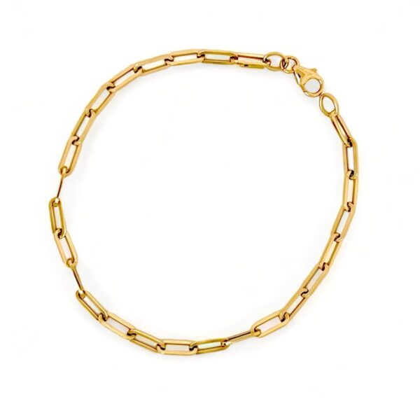 Yellow gold chain bracelet art. BRACAT1
