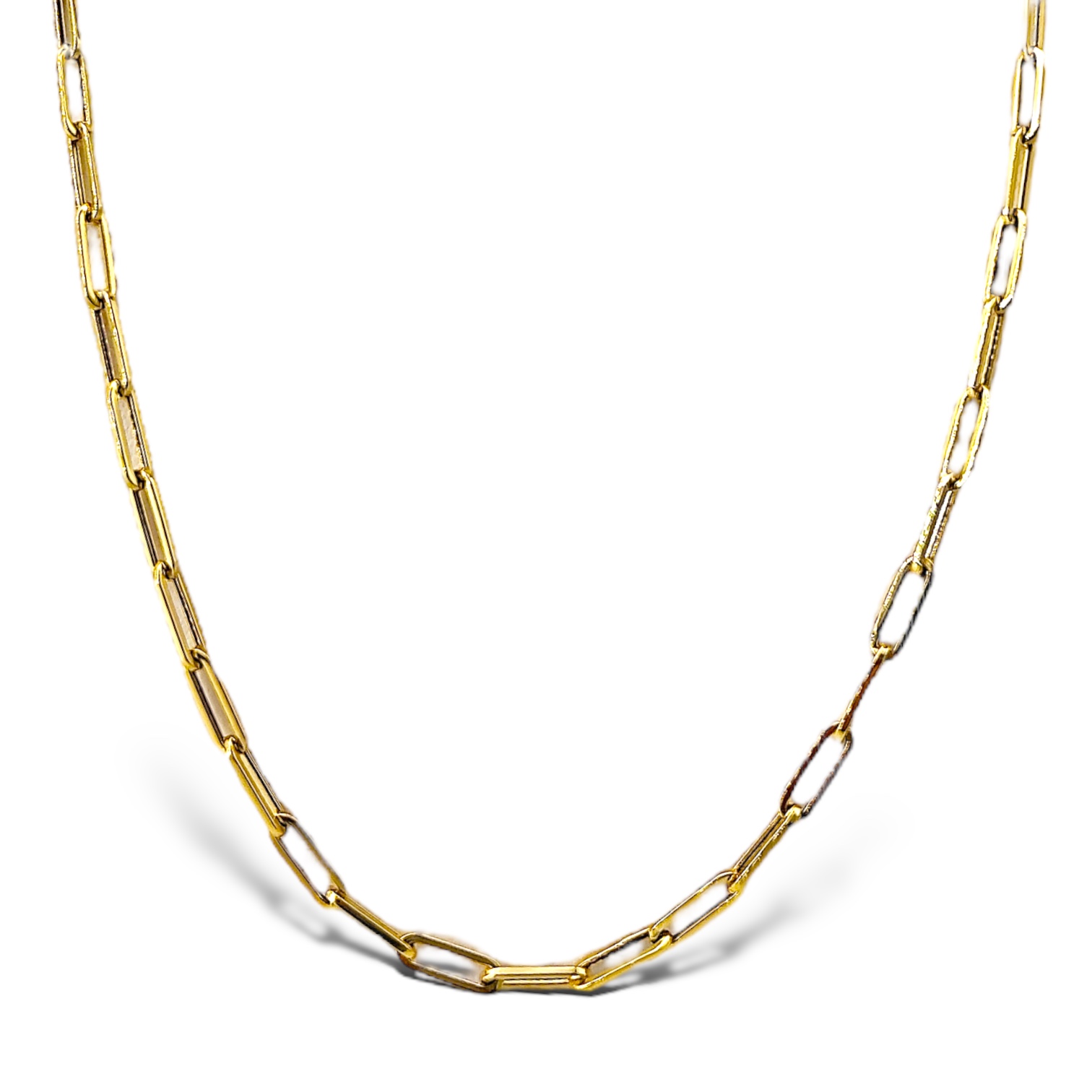 Yellow gold chain necklace art. GIRCAT1
