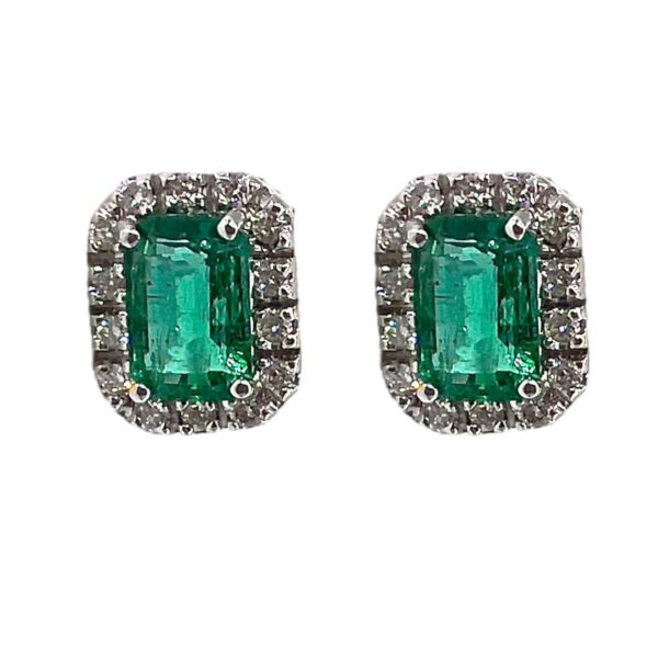 BELLE EPOQUE gold emerald and diamond earrings Art.OR1571-1