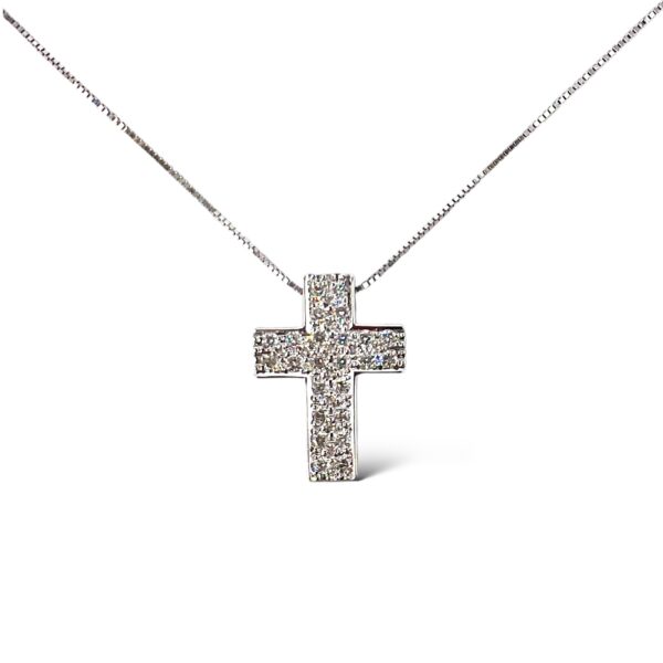 Cross pendant with diamonds art.GR429