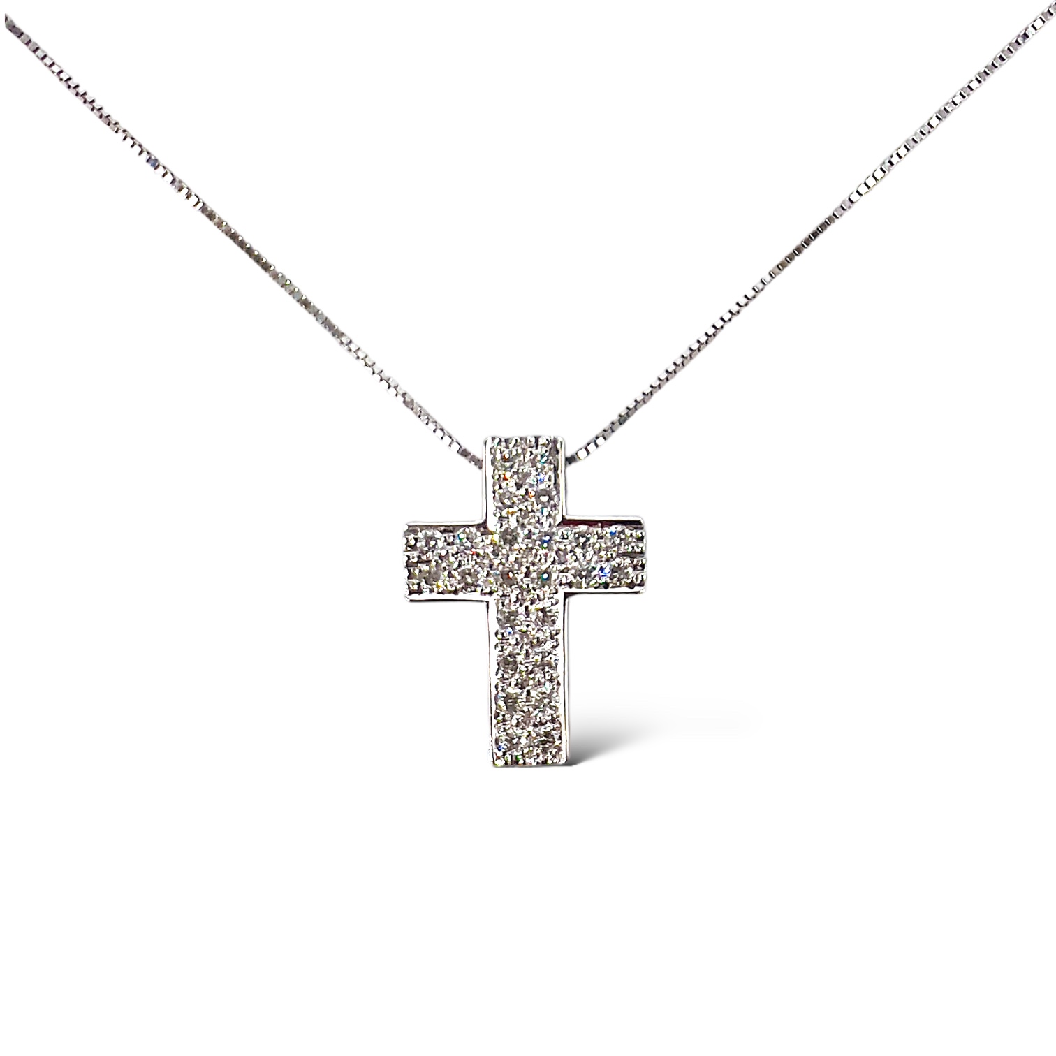 Pendente croce con diamanti art.GR429