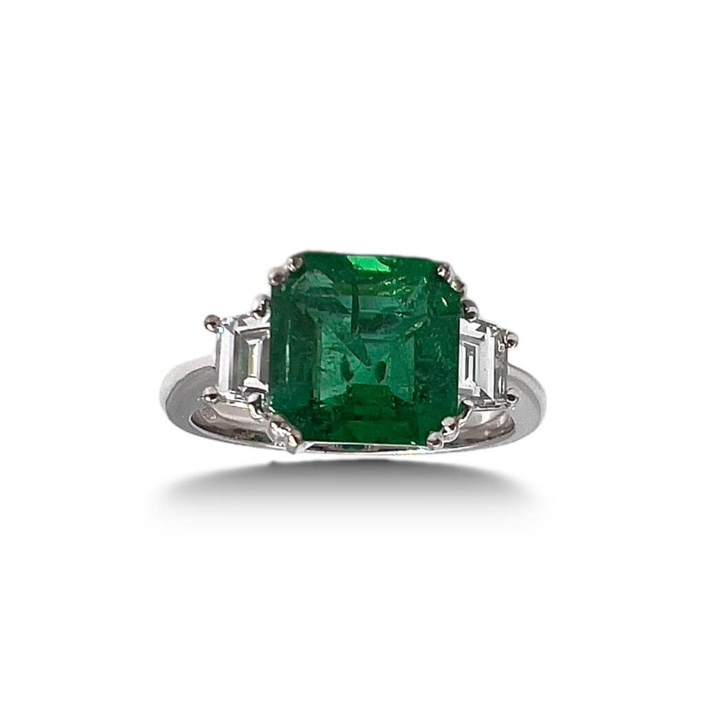 Emerald gold and diamond ring GEMME art. 000A-S