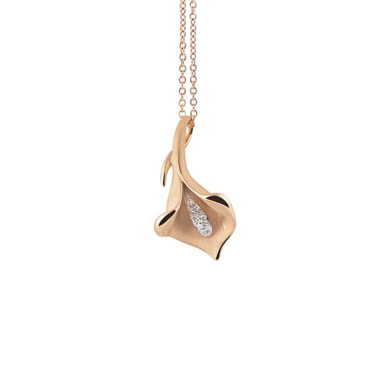 Annamaria Cammilli Calla Pendant in Gold and Diamonds GPE0197J